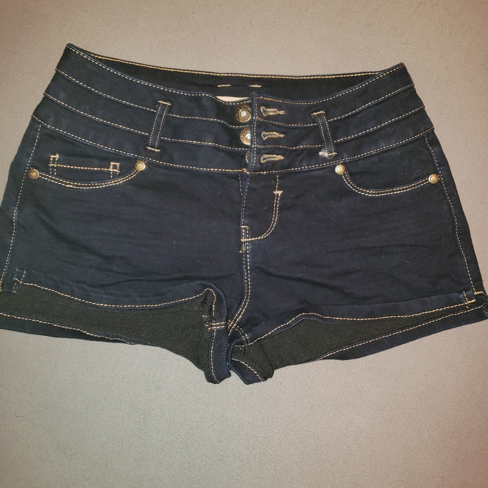 High waist denim shorts